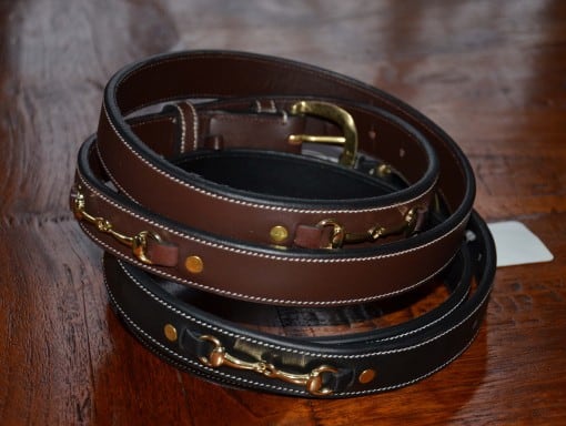 Genuine Leather Snaffle Belt